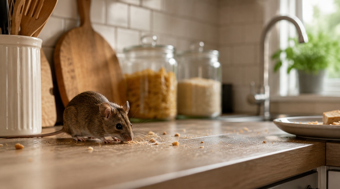Muizen in de keuken