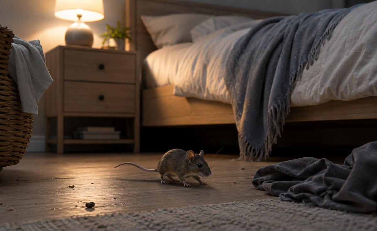 Muizen in de slaapkamer Muizen in de slaapkamer